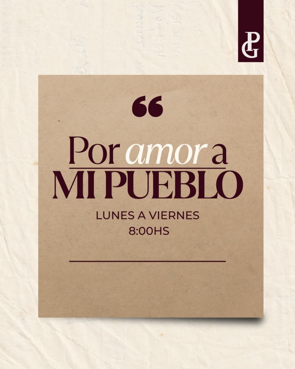 Por Amor a Mi Pueblo